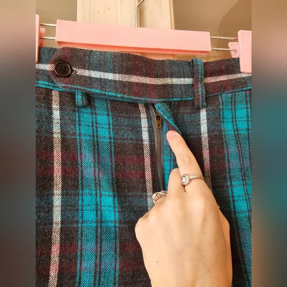 Urban Outfitters Abby Brushed Wool Plaid Pants - Picture 7 of 12